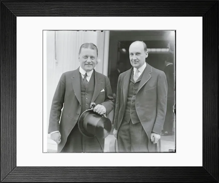 Framed Print : W. Bostrom and Ivar Kreugar Posing Together Framed Print : W. Bostrom and Ivar Kreugar Posing Together