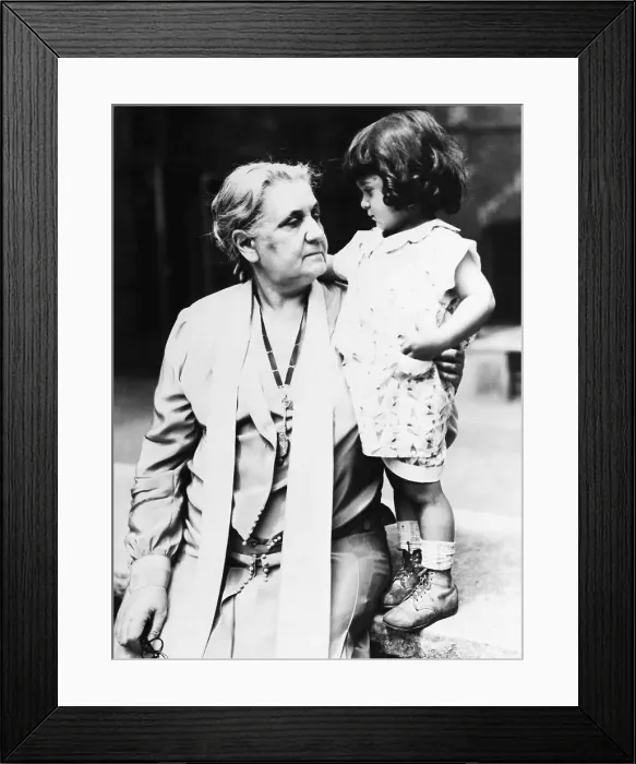 Framed Print : Jane Addams Holding Little Girl at Hull House Framed Print : Jane Addams Holding Little Girl at Hull House