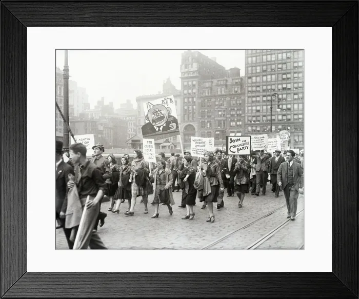 Framed Print : General View Of Communist Parade Framed Print : General View Of Communist Parade