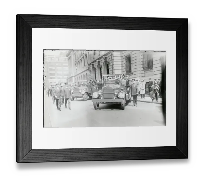 Framed Print : Police Commissioner Inspecting Riot Wagons Framed Print : Police Commissioner Inspecting Riot Wagons