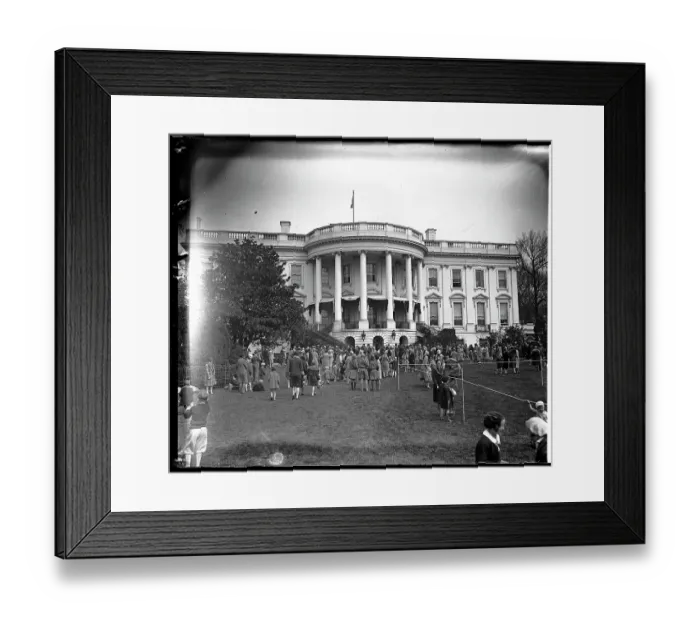 Framed Print : Easter Egg Rolling on White House Lawn Framed Print : Easter Egg Rolling on White House Lawn
