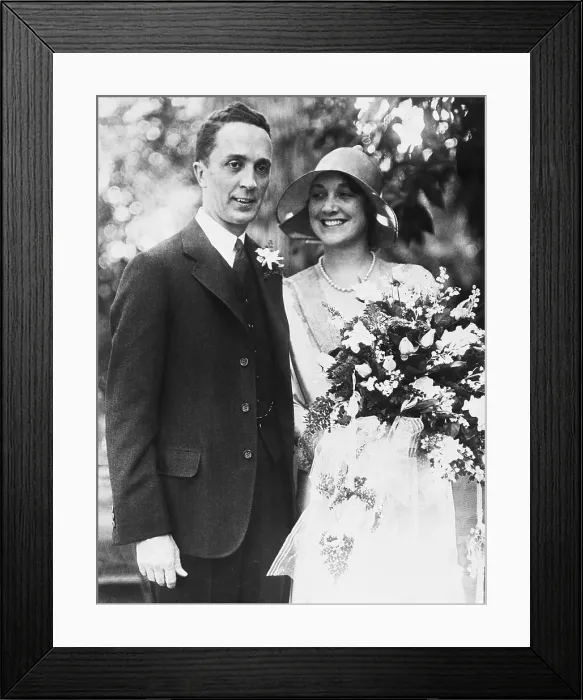 Framed Print : Norman Rockwell with His Wife Framed Print : Norman Rockwell with His Wife