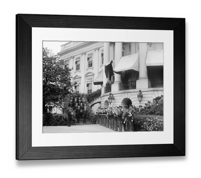 Framed Print : John Sousa Directing Band at White House Framed Print : John Sousa Directing Band at White House