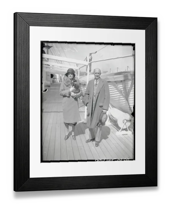 Framed Print : Portrait of William Beebe and His Wife Framed Print : Portrait of William Beebe and His Wife