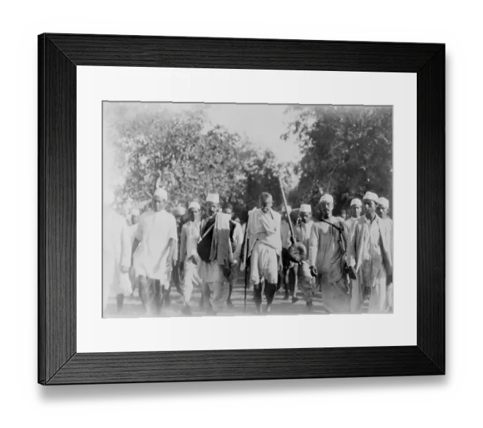 Framed Print : Gandhi Marching to the Sea Framed Print : Gandhi Marching to the Sea
