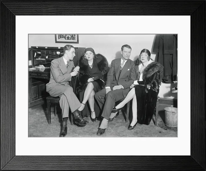 Framed Print : Mae West and Others Waiting Framed Print : Mae West and Others Waiting