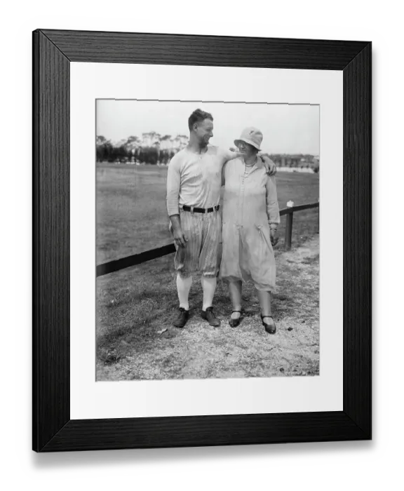 Framed Print : Lou Gehrig Standing W / Mother Framed Print : Lou Gehrig Standing W / Mother