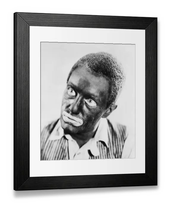 Framed Print : Freeman Gosden in Blackface Framed Print : Freeman Gosden in Blackface
