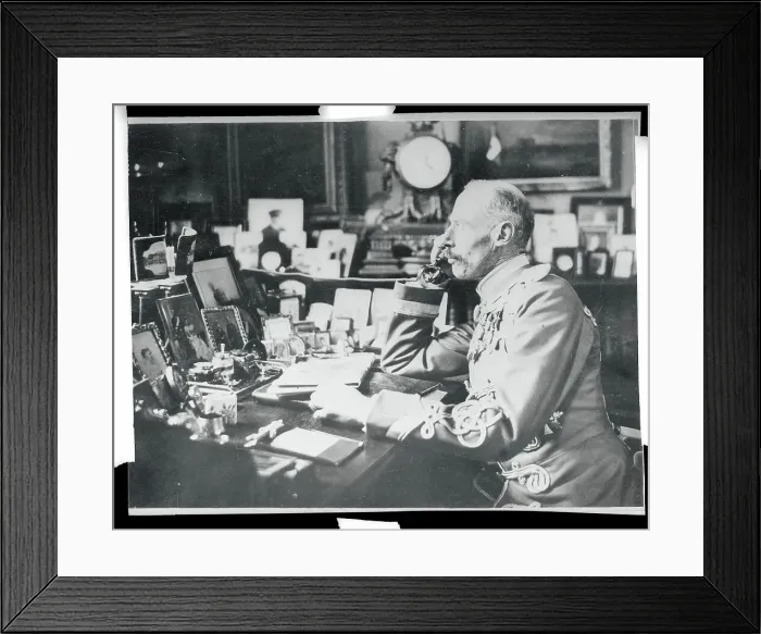 Framed Print : Prince Harold Taking Using Telephone Framed Print : Prince Harold Taking Using Telephone