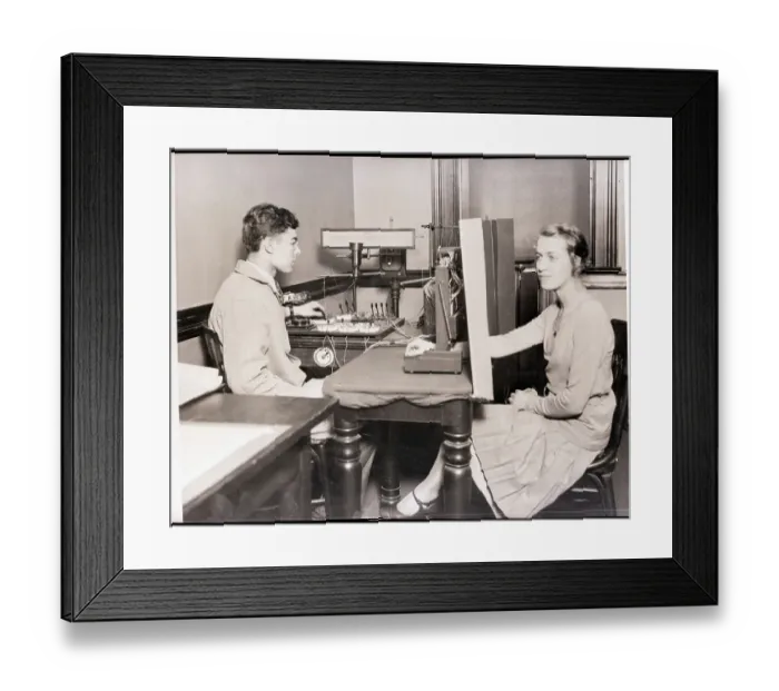 Framed Print : Psychologist Conducts Sensory Experiment Framed Print : Psychologist Conducts Sensory Experiment