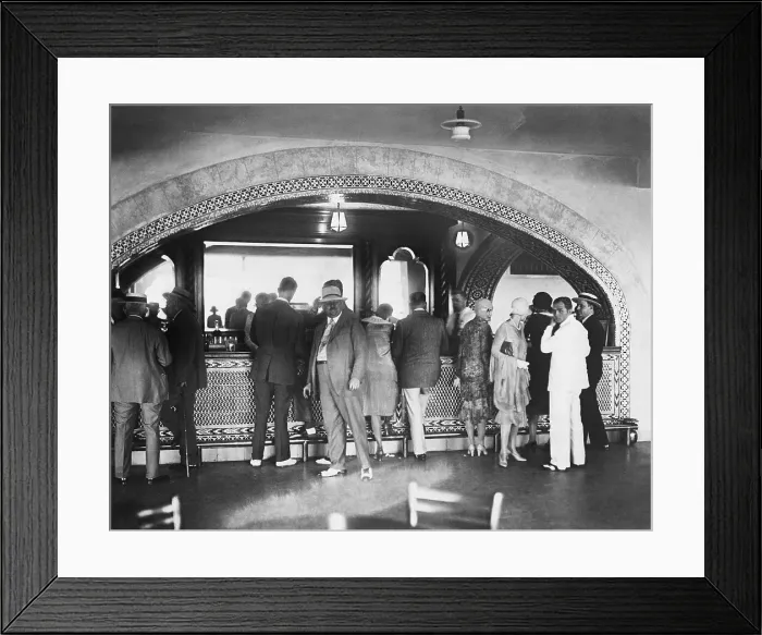 Framed Print : Tourists at the Jockey Club Framed Print : Tourists at the Jockey Club