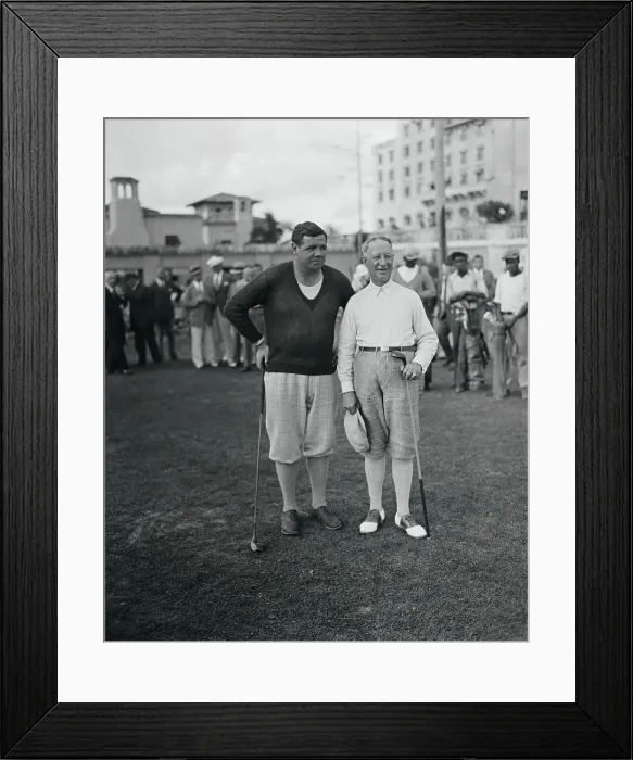 Framed Print : Portrait of Babe Ruth and Al Smith Framed Print : Portrait of Babe Ruth and Al Smith