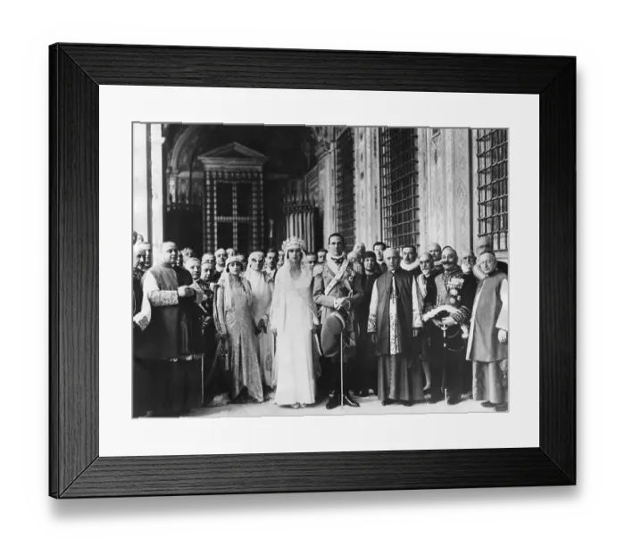 Framed Print : Royal Wedding of Italy Framed Print : Royal Wedding of Italy