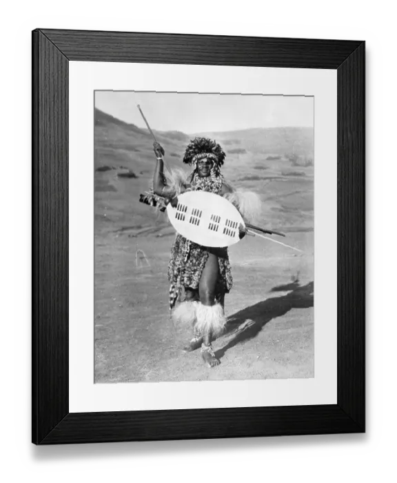 Framed Print : Zulu Warrior Chief Framed Print : Zulu Warrior Chief