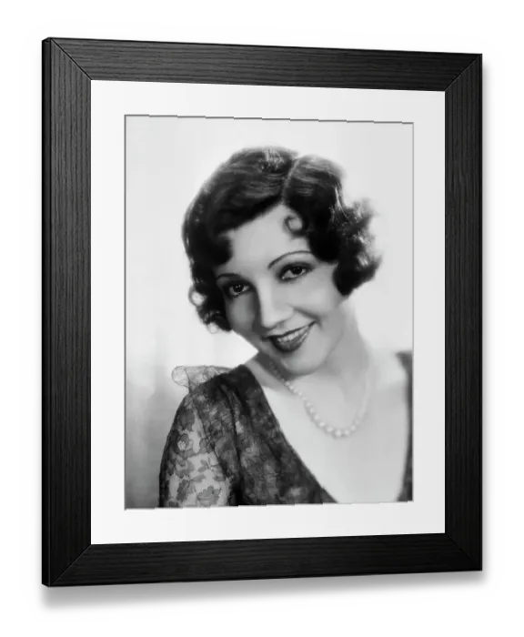 Framed Print : Claudette Colbert Portrait 1930 Framed Print : Claudette Colbert Portrait 1930