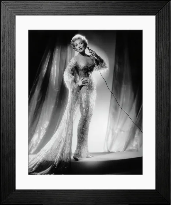 Framed Print : Marlene Dietrich Singing