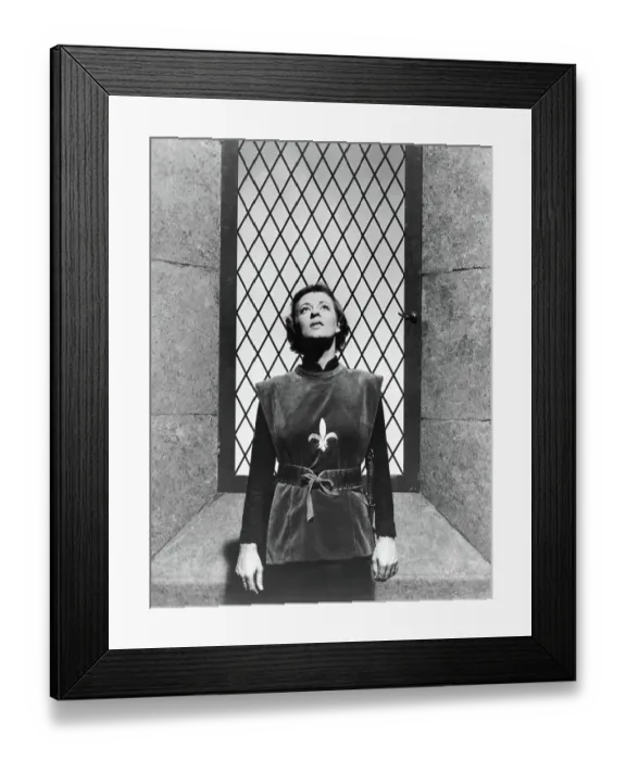 Framed Print : Actress Uta Hagen in as Joan of Arc Framed Print : Actress Uta Hagen in as Joan of Arc