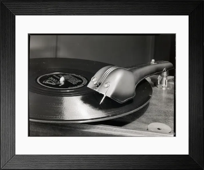 Framed Print : Phonograph Needle on a Record Framed Print : Phonograph Needle on a Record