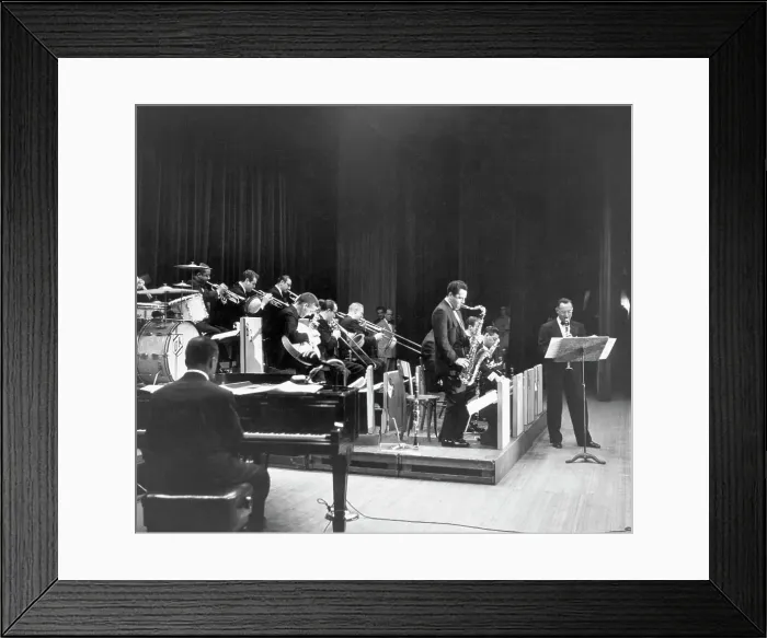 Framed Print : Clarinetist Benny Goodman and Band in Concert Framed Print : Clarinetist Benny Goodman and Band in Concert