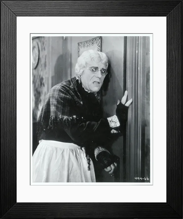 Framed Print : Lon Chaney Wearing Feminine Clothes in Movie Scene Framed Print : Lon Chaney Wearing Feminine Clothes in Movie Scene