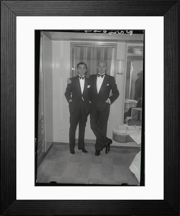 Framed Print : Sam Goldwyn and Irving Berlin