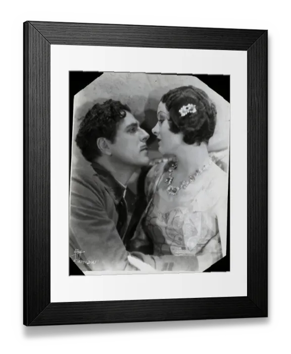 Framed Print : Myrna Loy and Warner Baxter in Renegades