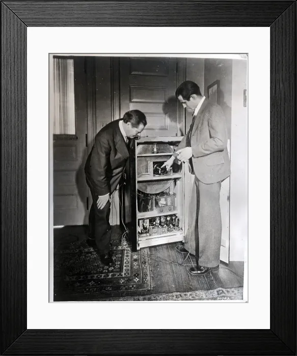 Framed Print : Rear Of Small Television Screen Framed Print : Rear Of Small Television Screen