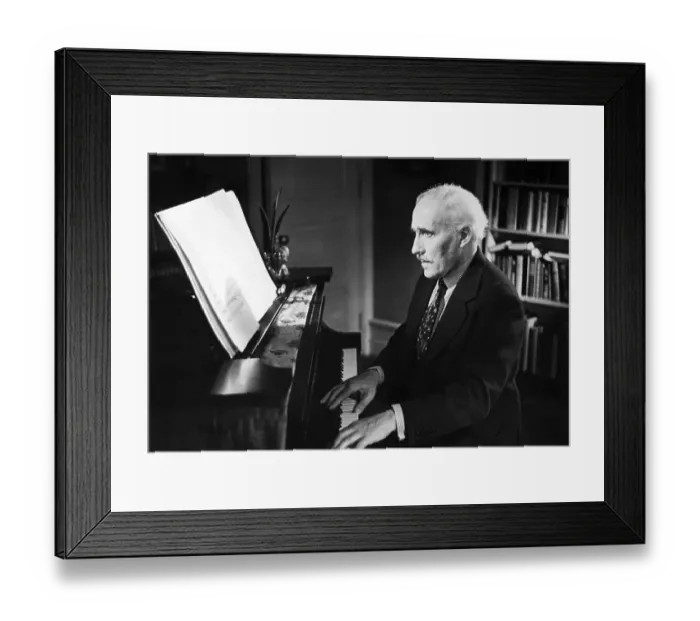 Framed Print : Arturo Toscanini Studying Score At Piano Framed Print : Arturo Toscanini Studying Score At Piano
