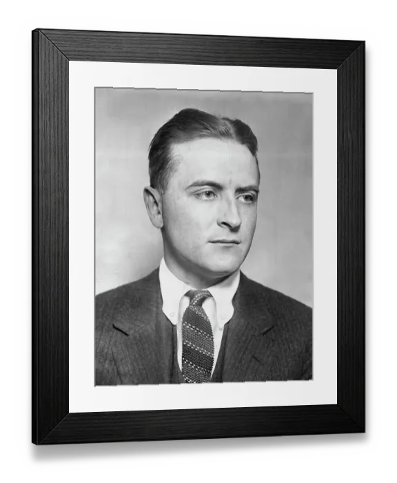 Framed Print : Portrait of Writer F. Scott Fitzgerald Framed Print : Portrait of Writer F. Scott Fitzgerald