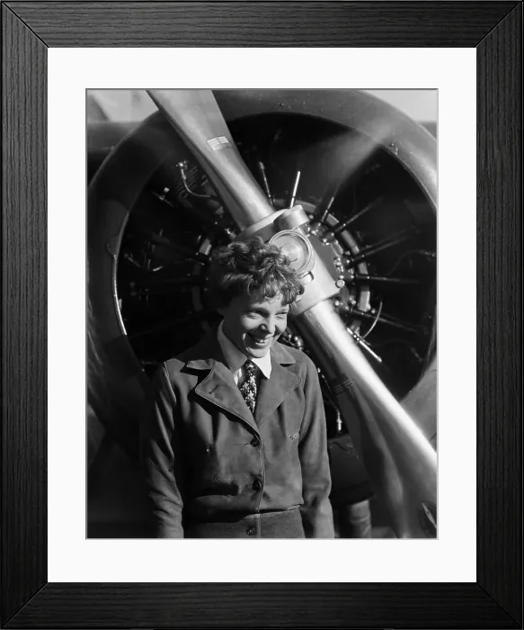 Framed Print : Ameilia Earhart Framed Print : Ameilia Earhart
