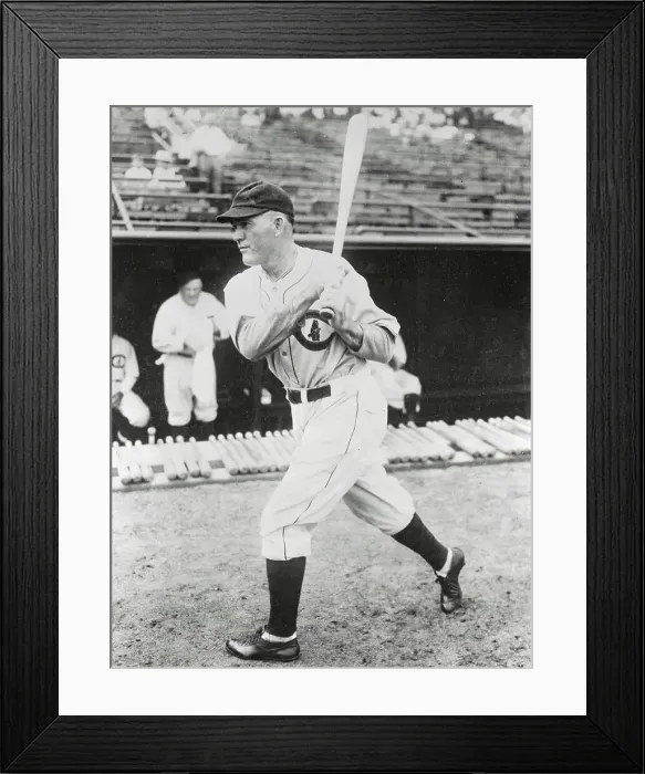 Framed Print : Portrait of Cubs Player Rogers Hornsby Holding Baseball Bat Framed Print : Portrait of Cubs Player Rogers Hornsby Holding Baseball Bat