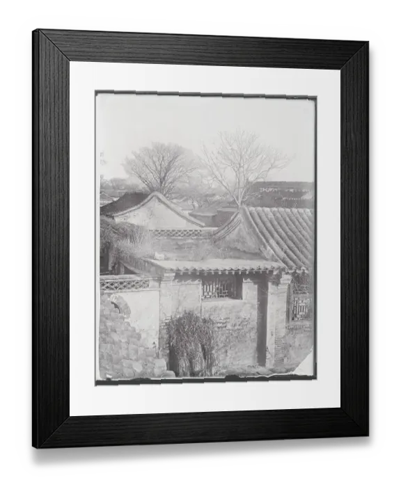 Framed Print : Exterior View of House in Peking Framed Print : Exterior View of House in Peking