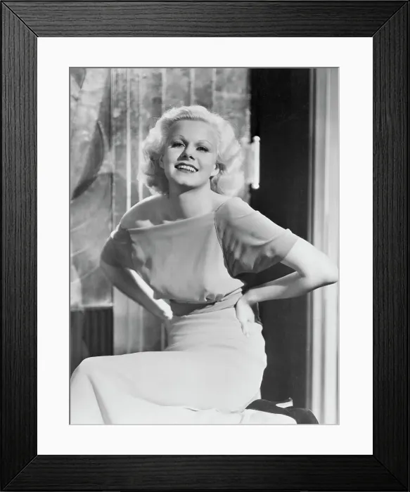Framed Print : Portrait of MGM Actress Jean Harlow Framed Print : Portrait of MGM Actress Jean Harlow