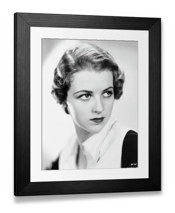 Framed Print : Portrait of American Radio Player Betty Furness