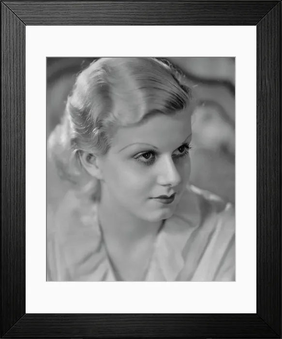 Framed Print : Portrait of Motion Picture Actress Jean Harlow Framed Print : Portrait of Motion Picture Actress Jean Harlow