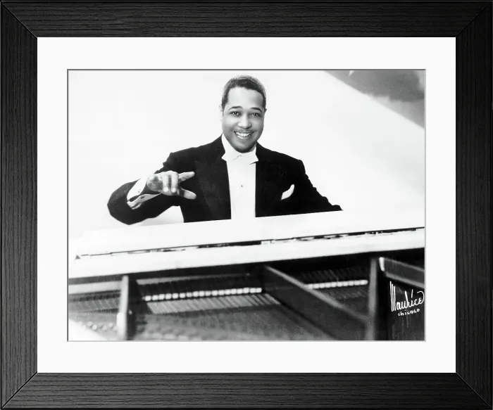 Framed Print : Duke Ellington Playing Piano Framed Print : Duke Ellington Playing Piano
