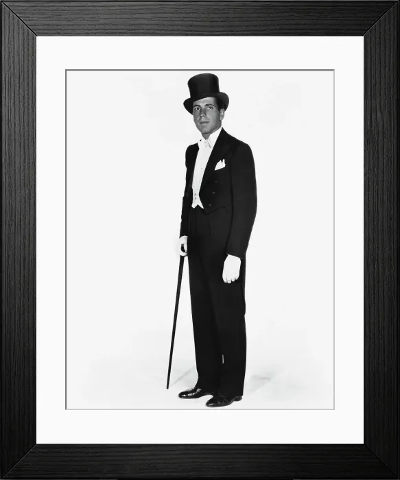 Framed Print : Humphrey Bogart Wearing Tuxedo and Top Hat Framed Print : Humphrey Bogart Wearing Tuxedo and Top Hat