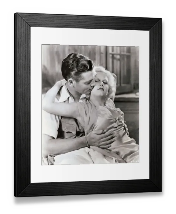 Framed Print : Clark Gable and Jean Harlow in Red Dust Framed Print : Clark Gable and Jean Harlow in Red Dust