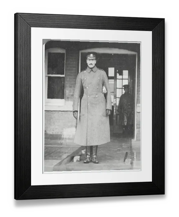 Framed Print : King Christian X in Uniformed Overcoat Framed Print : King Christian X in Uniformed Overcoat