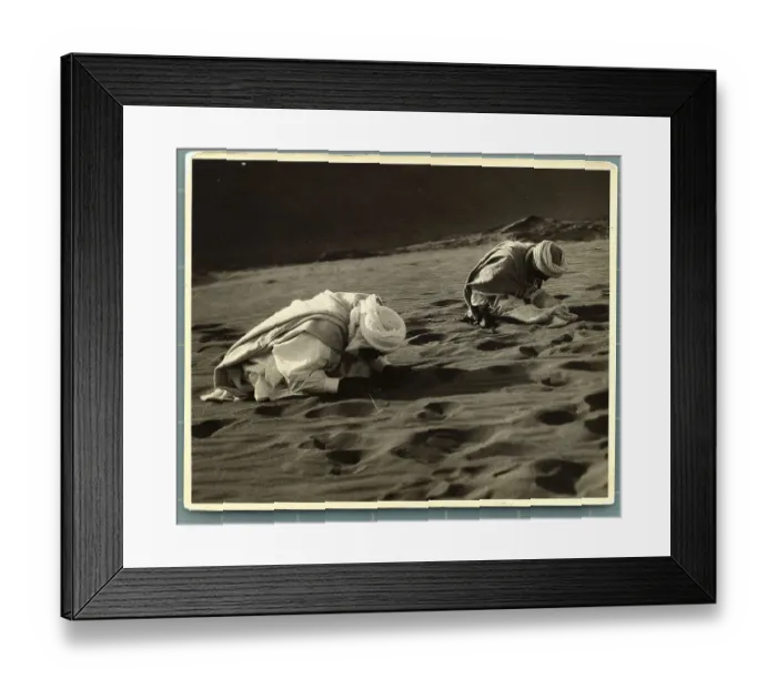 Framed Print : Muslims Praying in Sahara Desert Framed Print : Muslims Praying in Sahara Desert