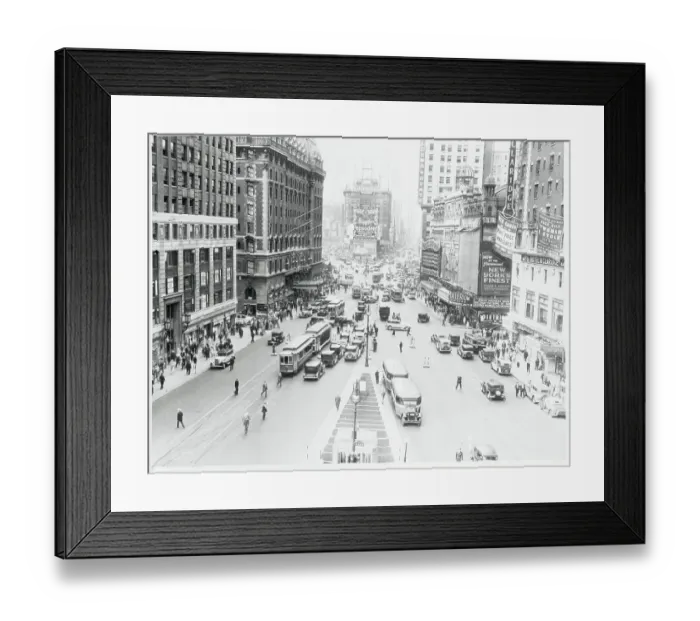 Framed Print : Aerial View of Times Square Framed Print : Aerial View of Times Square