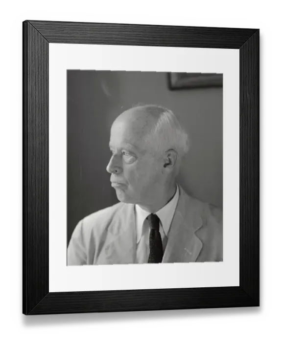 Framed Print : Portrait of Norman Matoon Thomas Framed Print : Portrait of Norman Matoon Thomas