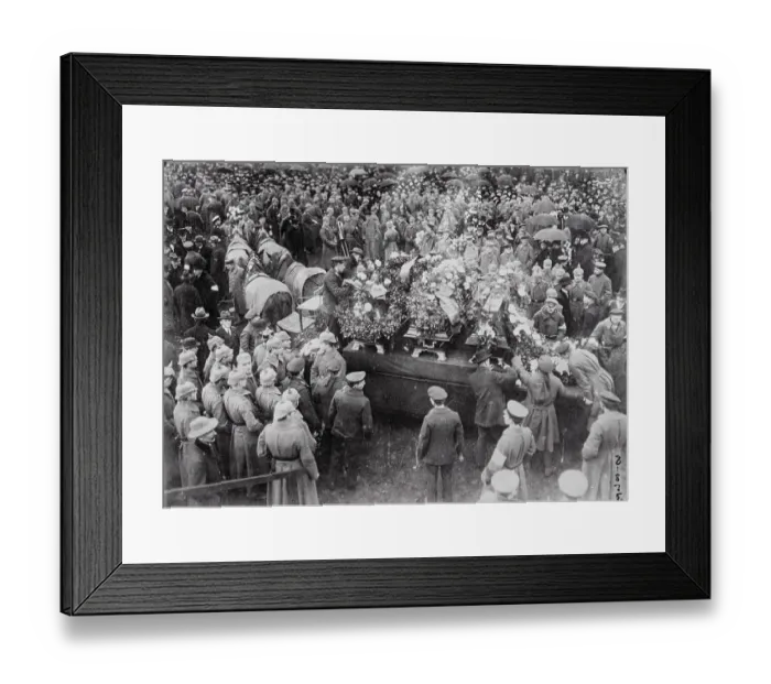Framed Print : View of Victims Funeral Due to the Berlin Riots