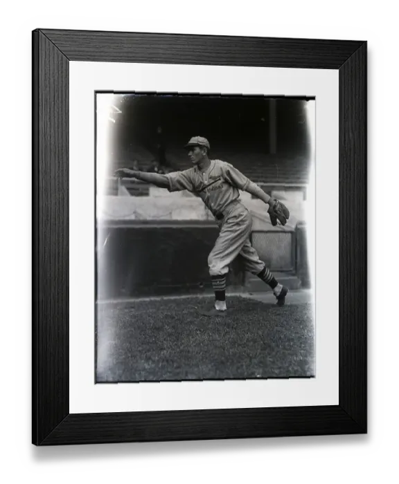 Framed Print : Dizzy Dean In Pitching Pose As Young Man Framed Print : Dizzy Dean In Pitching Pose As Young Man