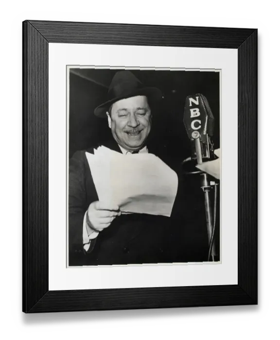 Framed Print : Robert Benchley Reading Framed Print : Robert Benchley Reading