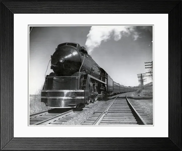 Framed Print : Steam Locomotive Pulling Train Framed Print : Steam Locomotive Pulling Train
