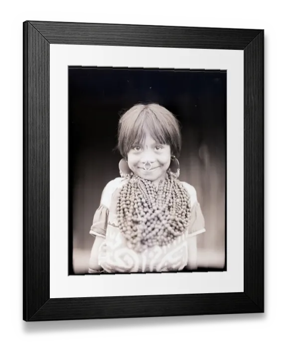 Framed Print : Young Indigenous Panamanian Girl Framed Print : Young Indigenous Panamanian Girl