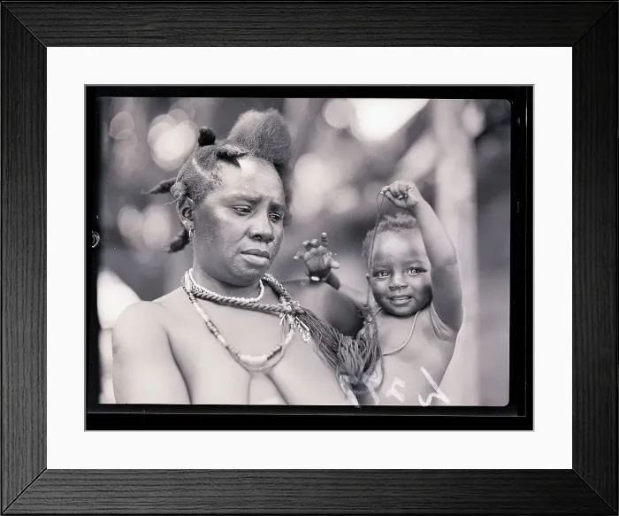 Framed Print : African Mother with Child Framed Print : African Mother with Child
