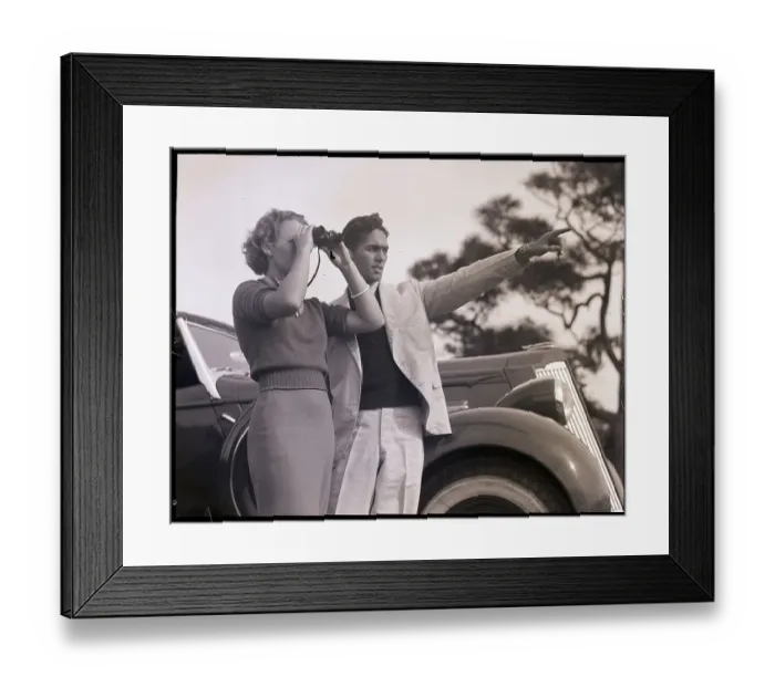 Framed Print : Young Couple Sightseeing Framed Print : Young Couple Sightseeing