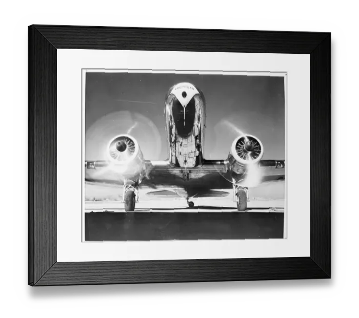 Framed Print : Front View of American Airlines Passenger Airplane Framed Print : Front View of American Airlines Passenger Airplane